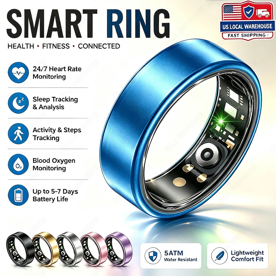 Smart Health Tracking Ring for Men and Women