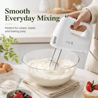 Everyday Baking Hand Mixer, 400W 5-Speed Electric Kitchen Mixer with Dough Hooks, Turbo Beaters and Whisk for Cake, Cookie Dough and Cream 3