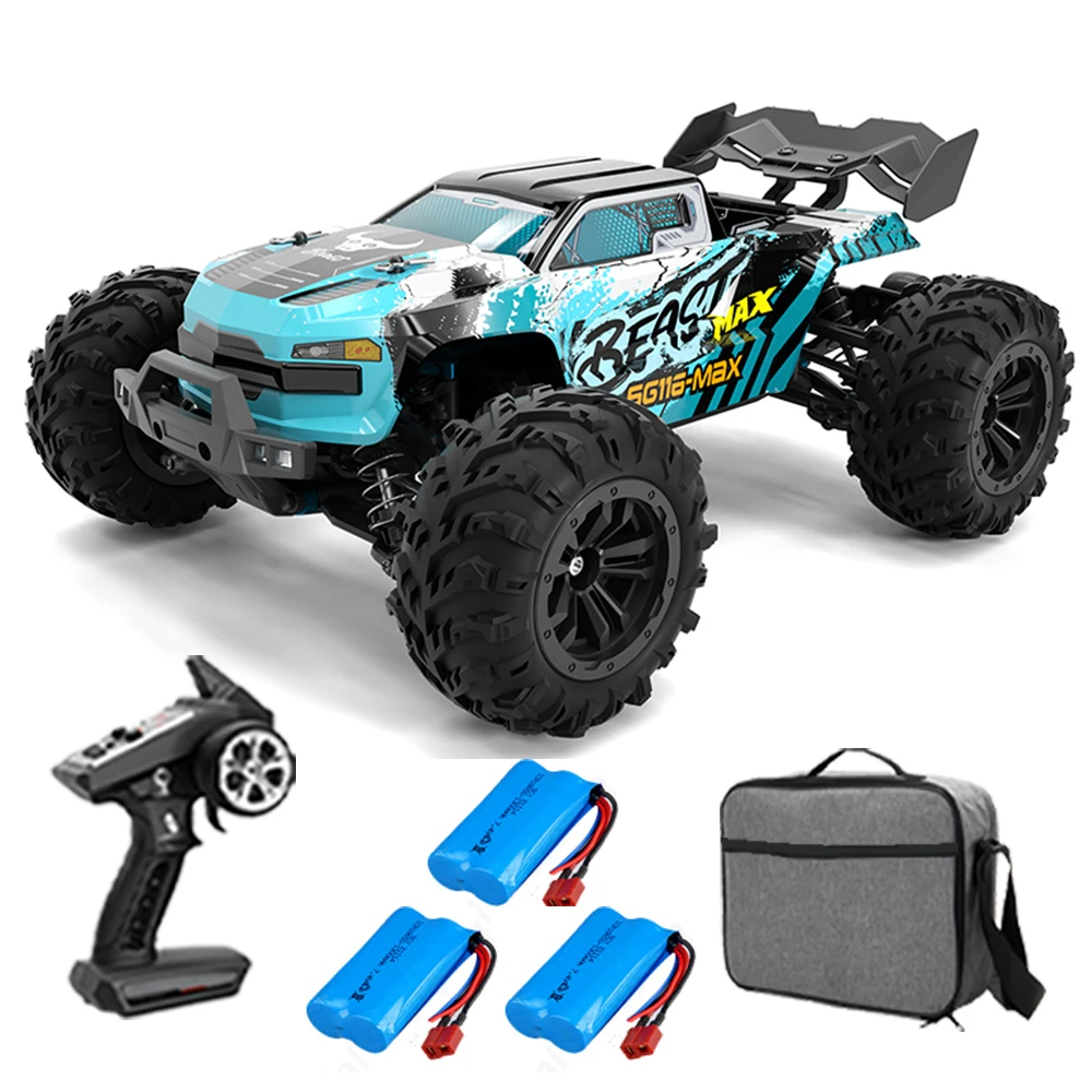 Teeggi SG116 MAX 1/16 Hochgeschwindigkeits-RC-Auto mit 80 km/h, 4WD, Offroad-Fahrzeug mit bürstenlosem Motor, Spielzeug für Kinder, vergleichbar mit SG316 MAX