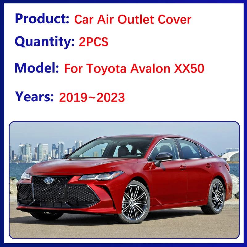 For Toyota Avalon XX50 2022 Accesories 2019~2023 Car Air Outlet Cover Under Anti-Clogging Anti-Dust Seat Dust Decoration Sticker