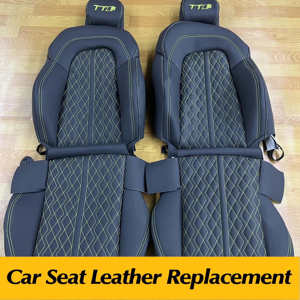 Specialized seat leather Front and Rear Seat Leather Replacement  Durable full set Interior Accessories