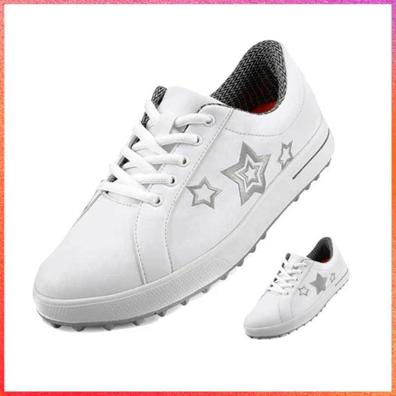 

PGM Star Pattern Breathable Golf Shoes Women Training Golf Sneakers Outdoor Walking Shoes Leisure Men's Sneaker Soft Men Casual