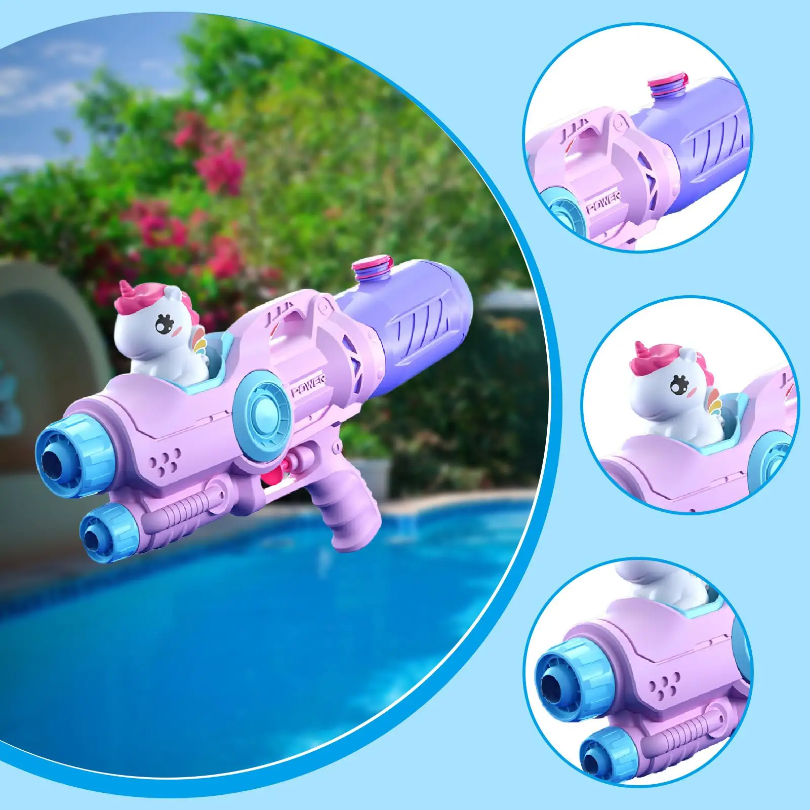 ألعاب مسدس مائي للأطفال من Water Squirters، لعبة مكافحة المياه على الشاطئ، أنشطة ممتعة للصيف، حمام السباحة، الفناء الخلفي للشاطئ #4