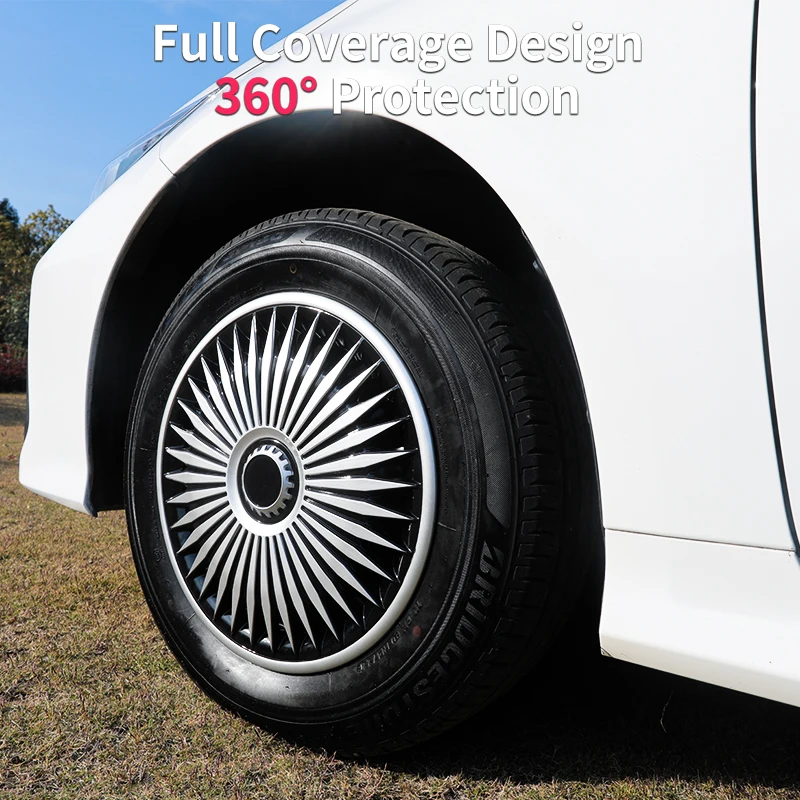 Car Wheel Hub Cap Blade Style 15 Inch Full Cover Hubcap Decorative Automotive Accessories Design for Chevy Express Cargo Van