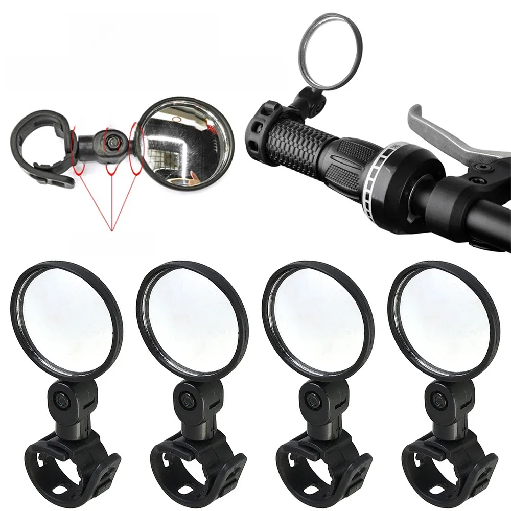 AliExpress Shunmaii 1-5PCS MTB Bicycle Handlebar Convex Rear View Mirror Adjustable Mountain Bike 5cm Small Round Rearview for Cycling Accessory