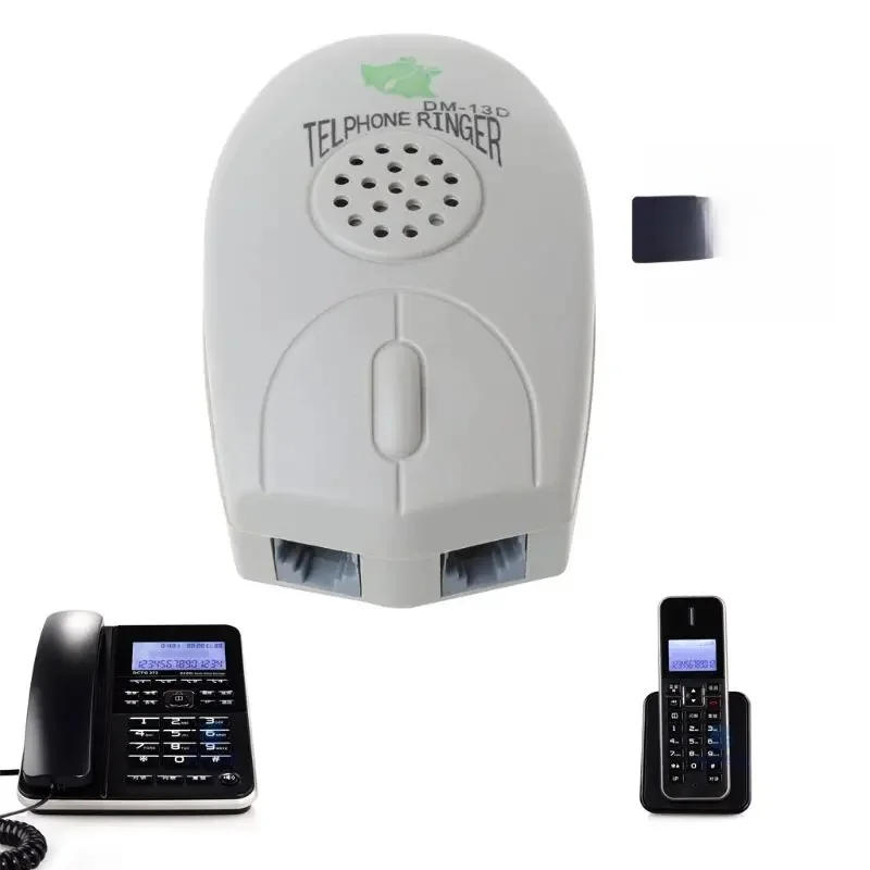 Haut-parleur de sonnerie téléphonique fort, amplificateur de sonnerie, rehausseur de volume 75dB, sonnerie, téléphone fixe, 1 paquet