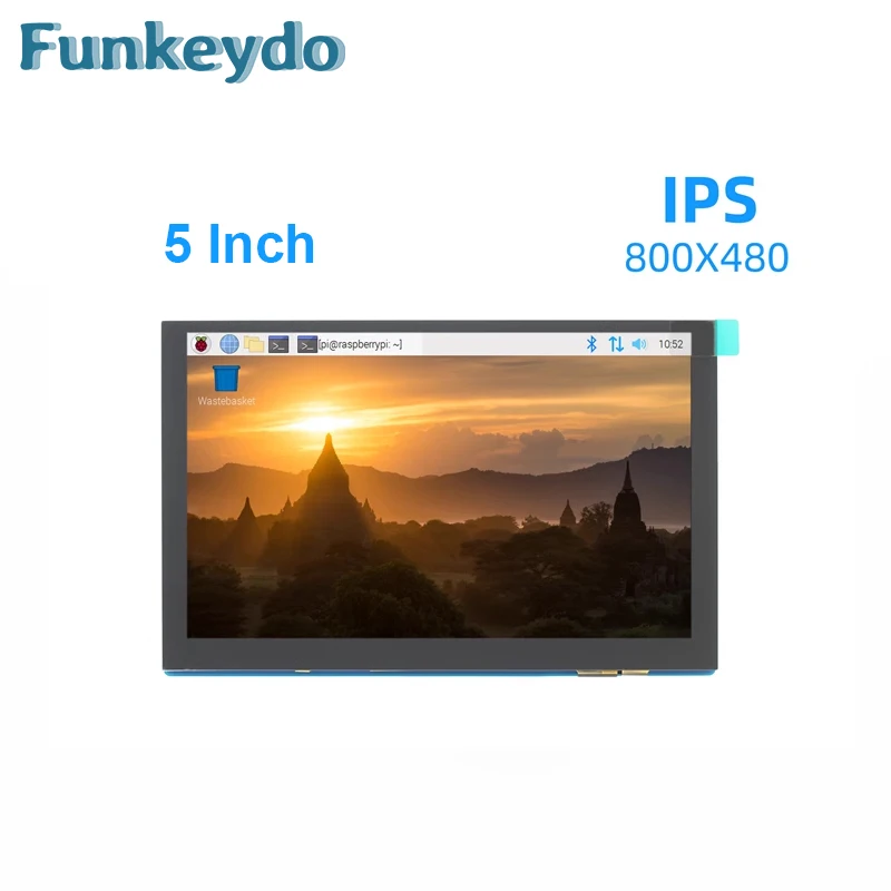 DSI IPS Capacitivo Tela de Toque, Raspberry Pi, Raspberry Pi, MIPI, TFT, 800x480, 5 "Monitor LCD, Suporta Framboesa, Ubuntu, Kali, Win10