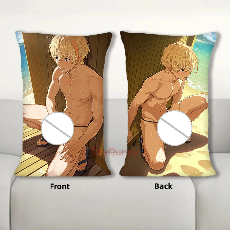 Dakimakura Anime Fura Kanato Body Pillow Cover Sofa Cushion Double-Side Print Throw Pillow Case 40X60cm