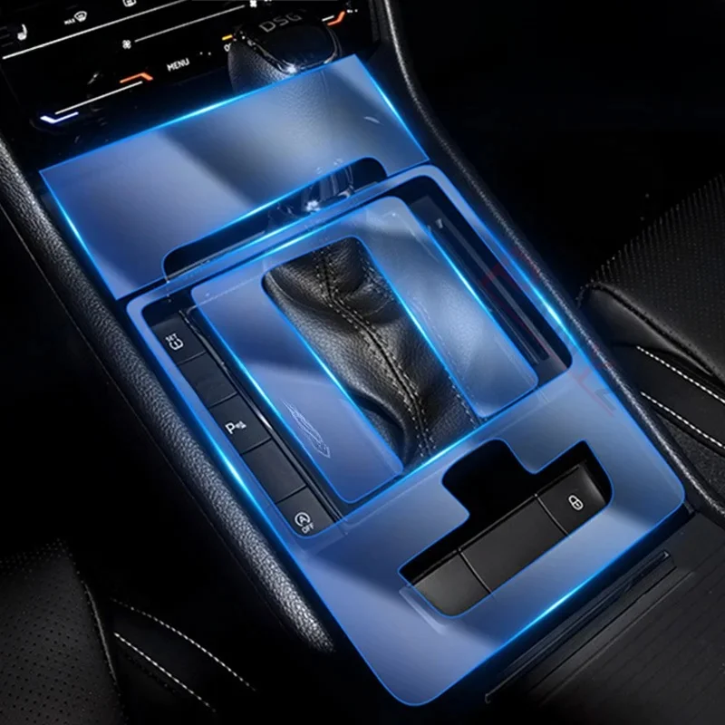 Dla Skoda Superb 2019-2023 Wnętrze samochodu Panel nawigacji Przezroczysta folia ochronna TPU Akcesoria naprawcze odporne na zarysowania — zdjęcie 2