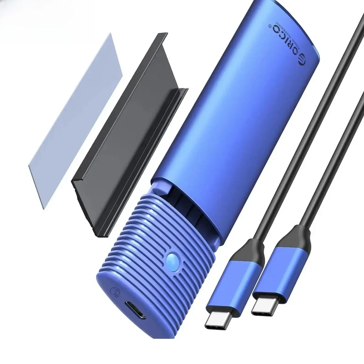 ORICO M.2 NVMe SATA SSD Enclosure Adapter Tool-Free USB C 3.2 Gen 2 10Gbps NVMe 5Gbps NGFF SATA PCIe with Metal Heat Sink