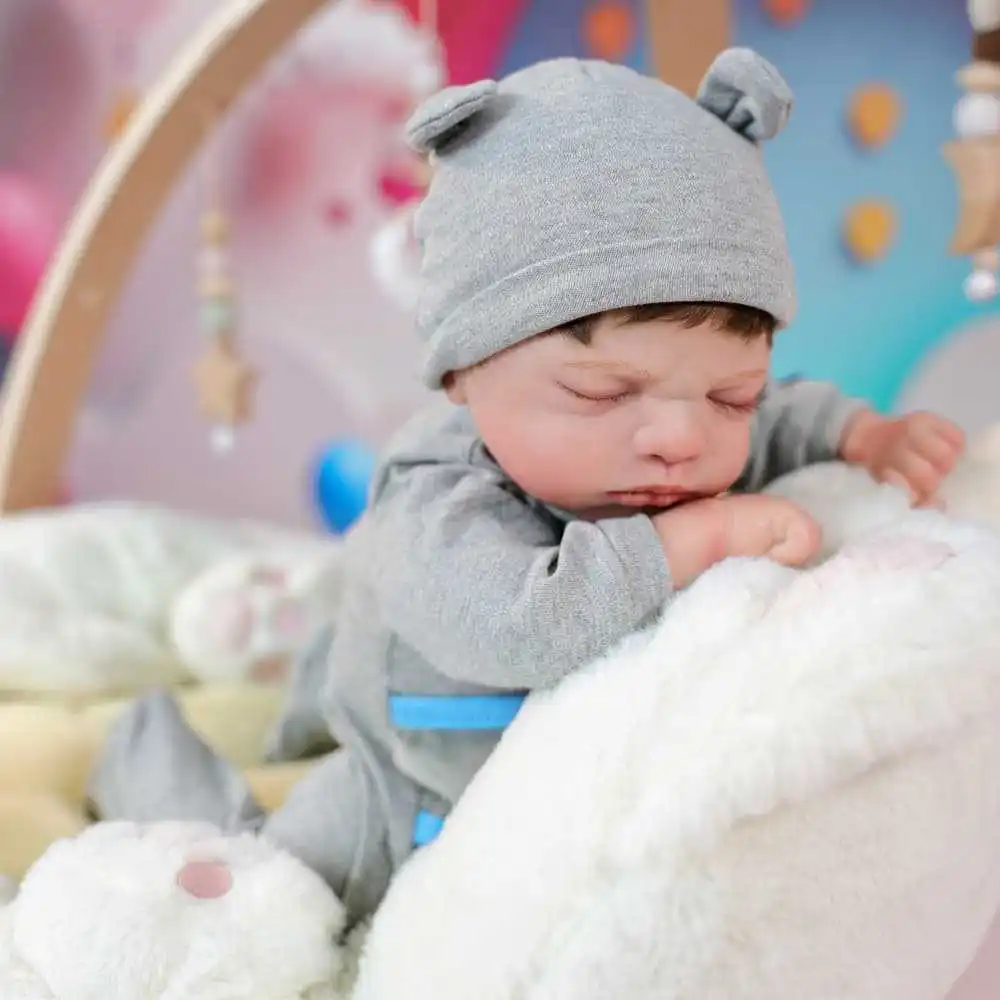 Cloveray 20 بوصة نابض بالحياة تولد من جديد دمية طفل لطيف واقعية دمية الفينيل اللعب منزل تهدئة دمية الكلاسيكية اليدوية لعبة طفل هدية