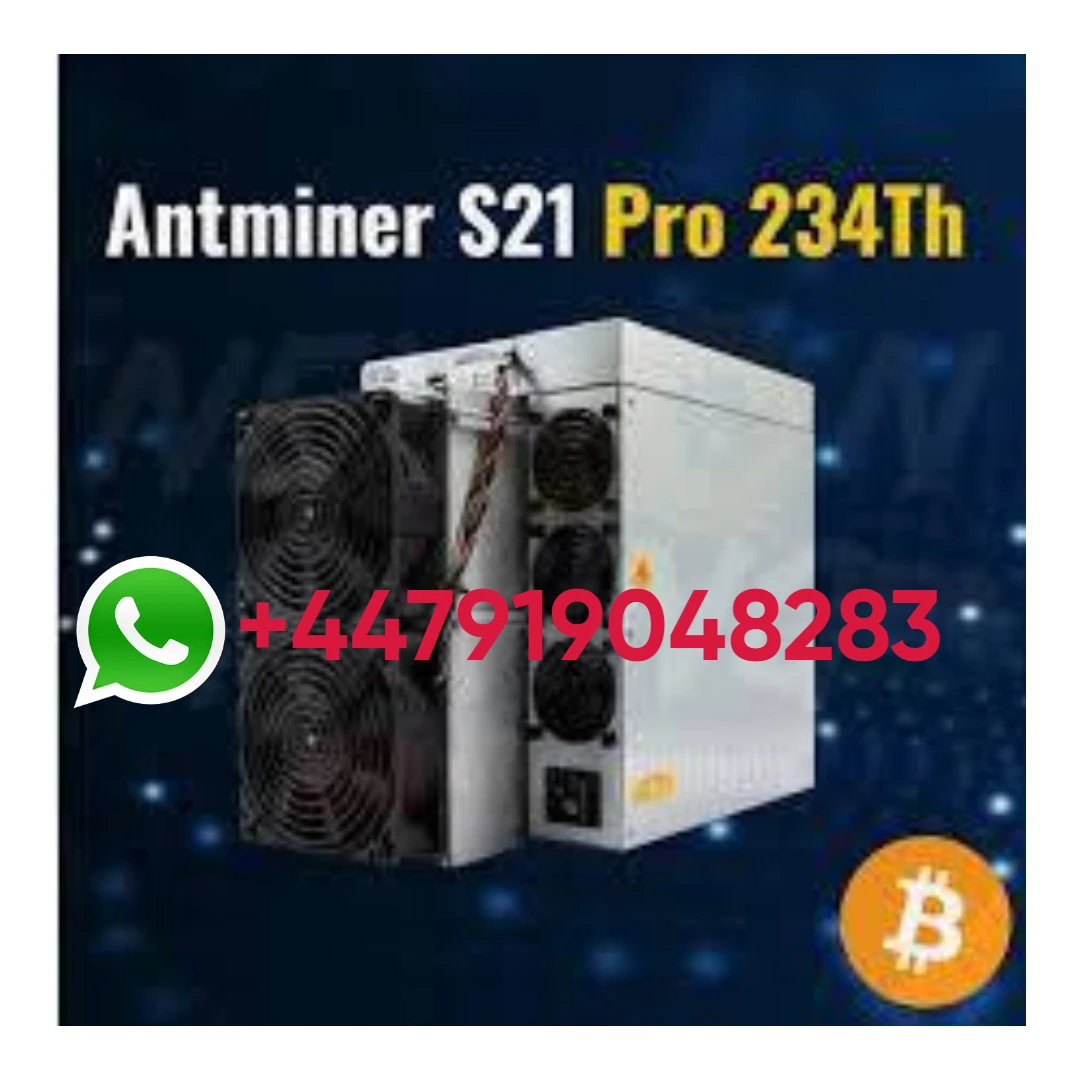 

AP ORIGINAL BITMAIN Antminer S21 Pro 234TH/S SHA-256 Algorithm 3510W BTC Miner