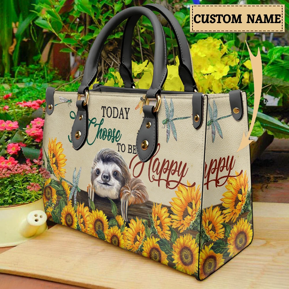 

Happy Sloth Female Shoulder Bag Luxury Design High Quality New Trend Shopping Bag Woman Daily Elegant Handbag sac a mains femme