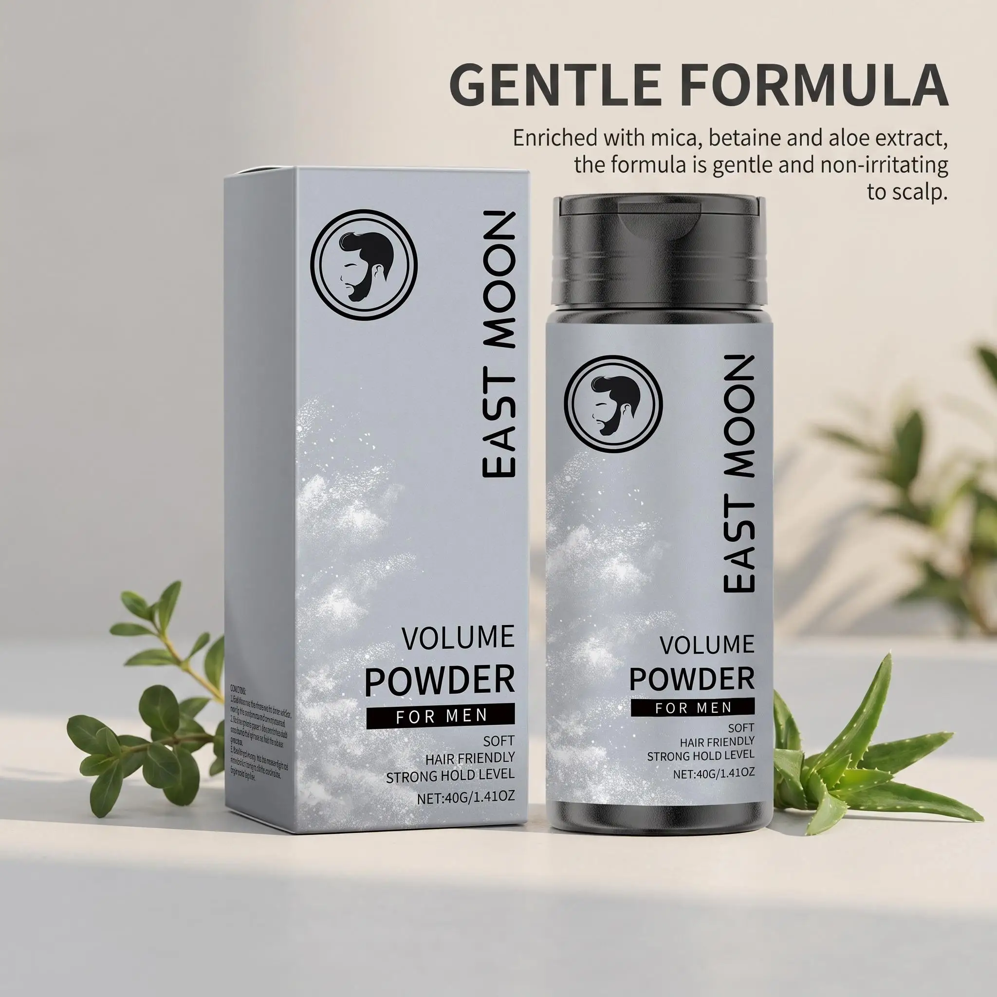 Man Hair Volume Powder Fluffy Texture Root Lift Oil Control Lightweight Styling Instant Effect Refreshing Matte Finish Improve Hairline Hair Styling Powder