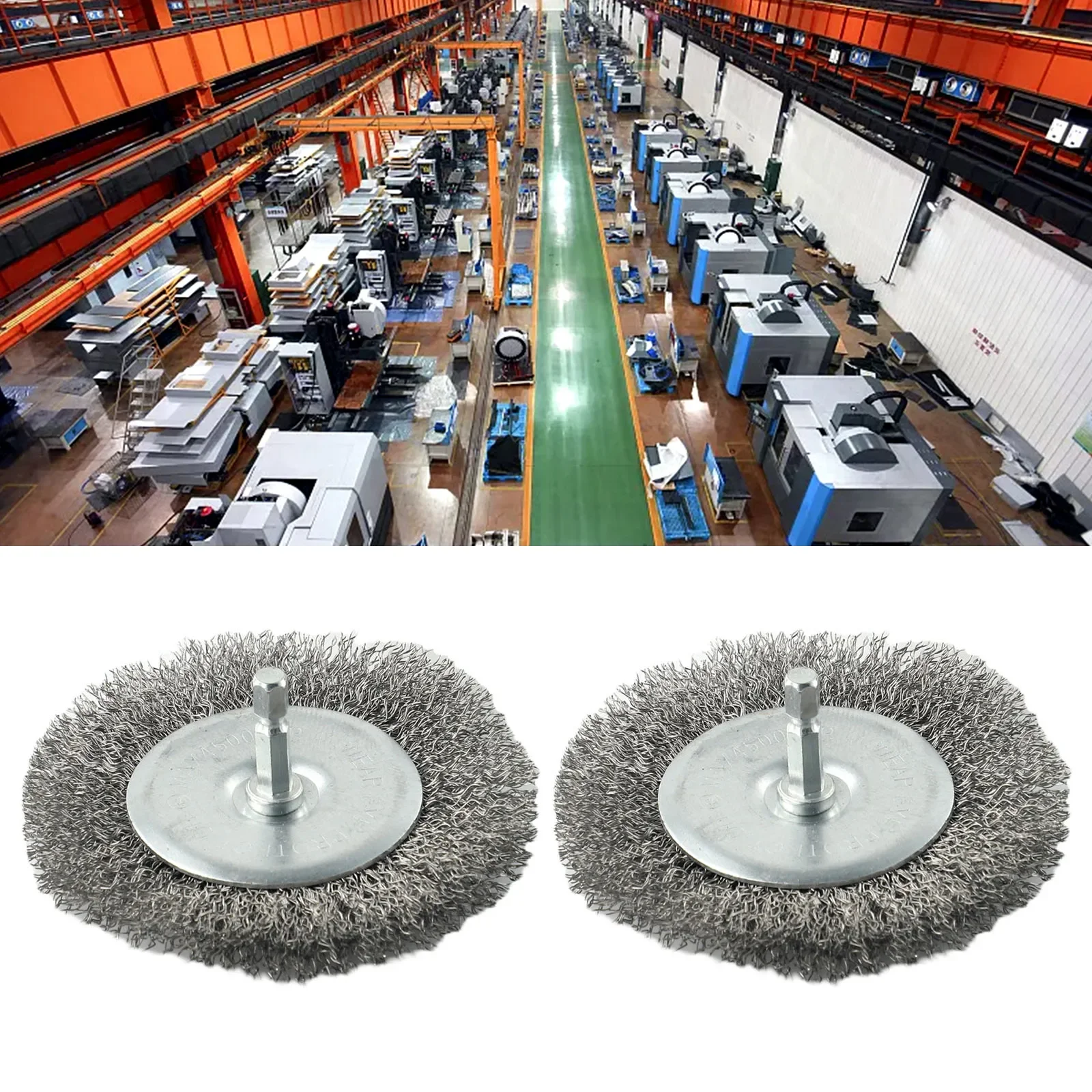 Jeu de brosses métalliques de rechange pour brosse à Joint électrique, 2 pièces, pour EFB 400 Blister contre les mauvaises herbes, pièces d'outils pour coupe gazon