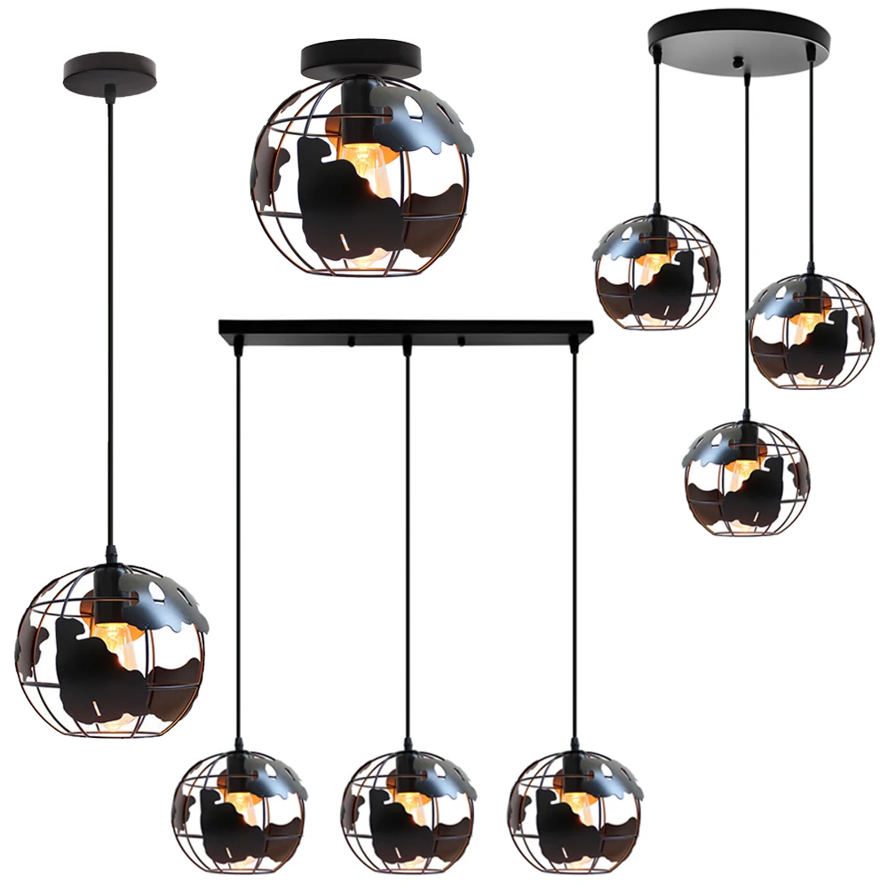 

1/3 головы, промышленный подвесной светильник, скандинавская металлическая клетка, светильники в стиле ретро, клетка в стиле лофт, кухня, винтажная люстра, подвесной светильник