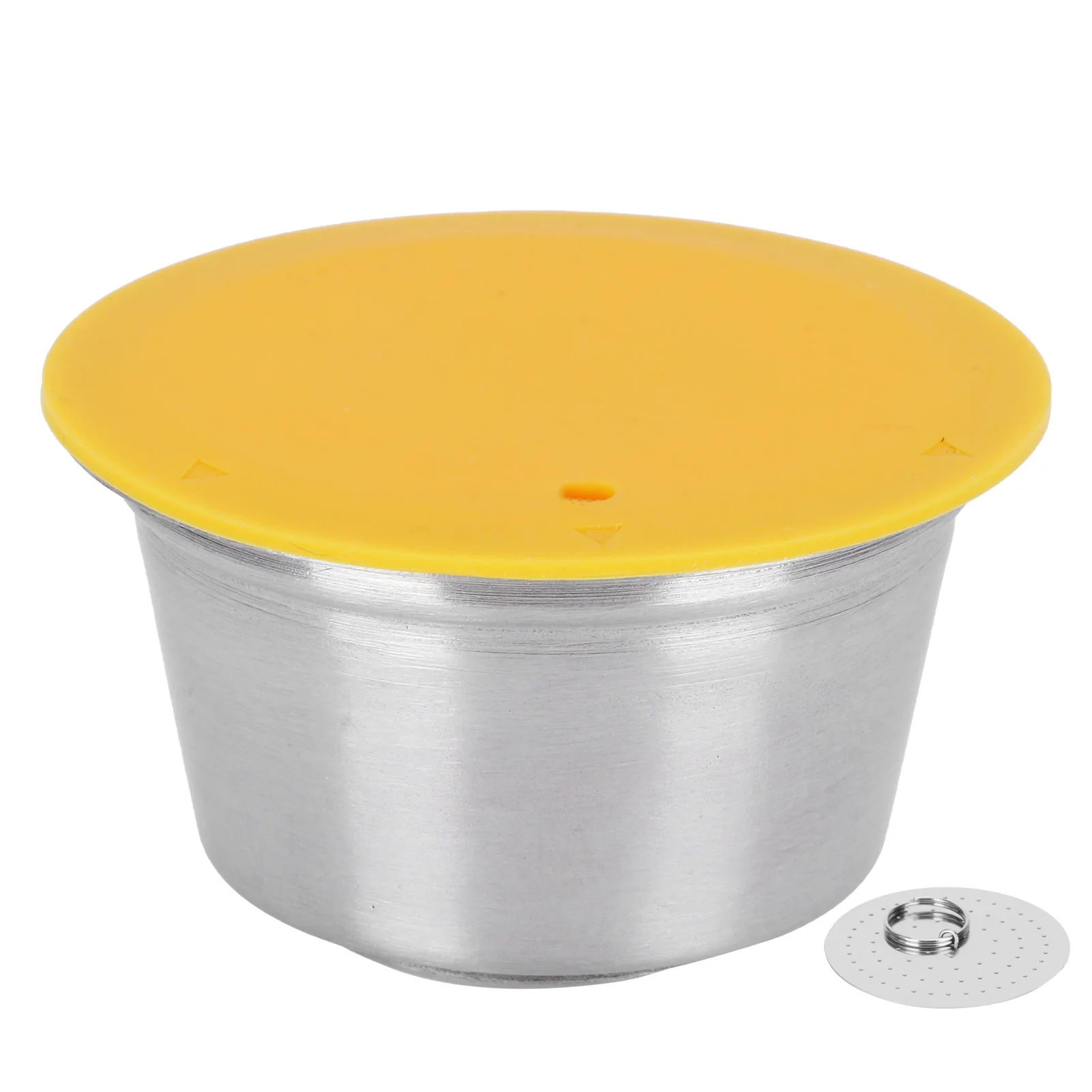 Coffee Capsule Stainless Steel Reusable Refillable Filter Cup for Dolce Gusto Coffee MakerYellow