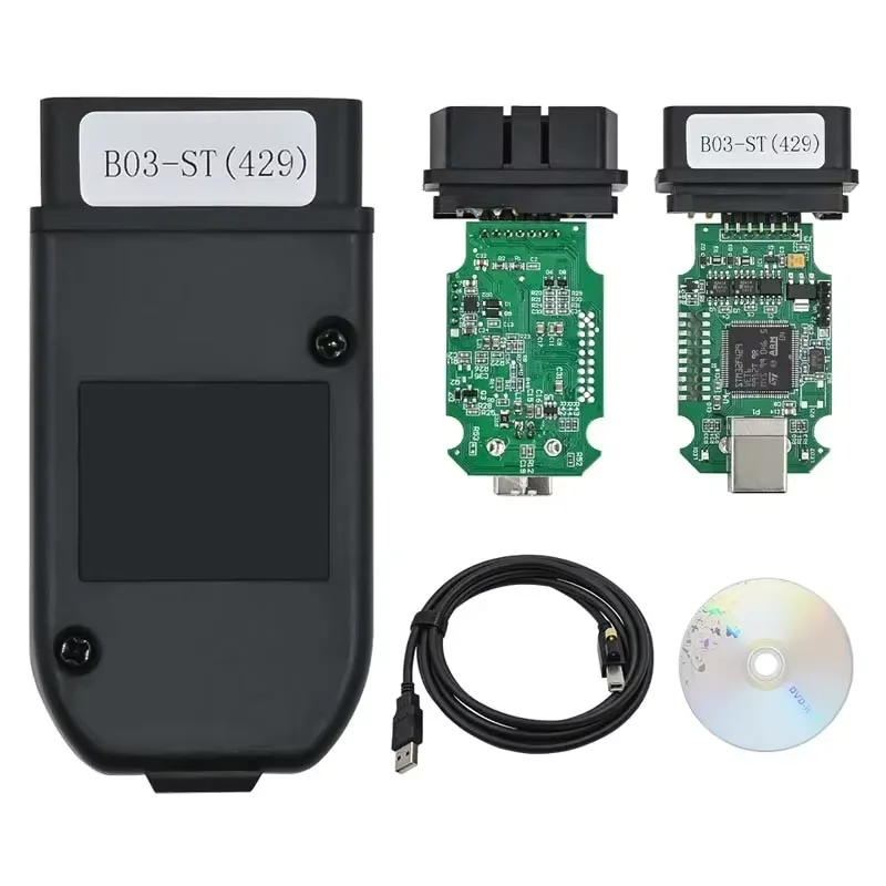غير محدود VINs HEX V2 V23.3.1 STM32F429 رقاقة HEX-V2 لواجهة VAGCOM USB لكابل تشخيص السيارة vag