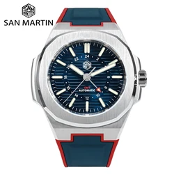 San Martin New 43mm Designer Luxury Men's Sports Watch Brand GMT Automatic Mechanical Watches 10Bar Waterproof Sapphire Luminous