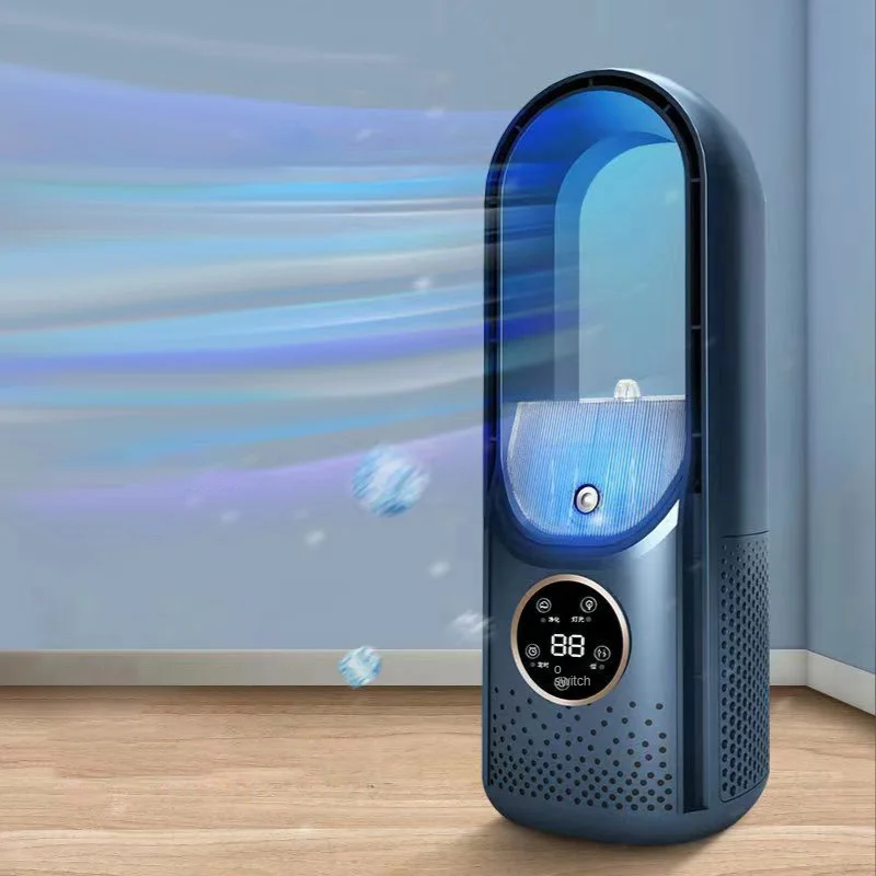 Blapless Fan 16-Zoll-Turmventilator mit 80 Lüftern ° Oszillierende Standfuß-Fernbedienung, stufenlose Geschwindigkeitsregelung, LED-Anzeige, automatische Abschaltfunktion, tragbar, leiser Lüfter,