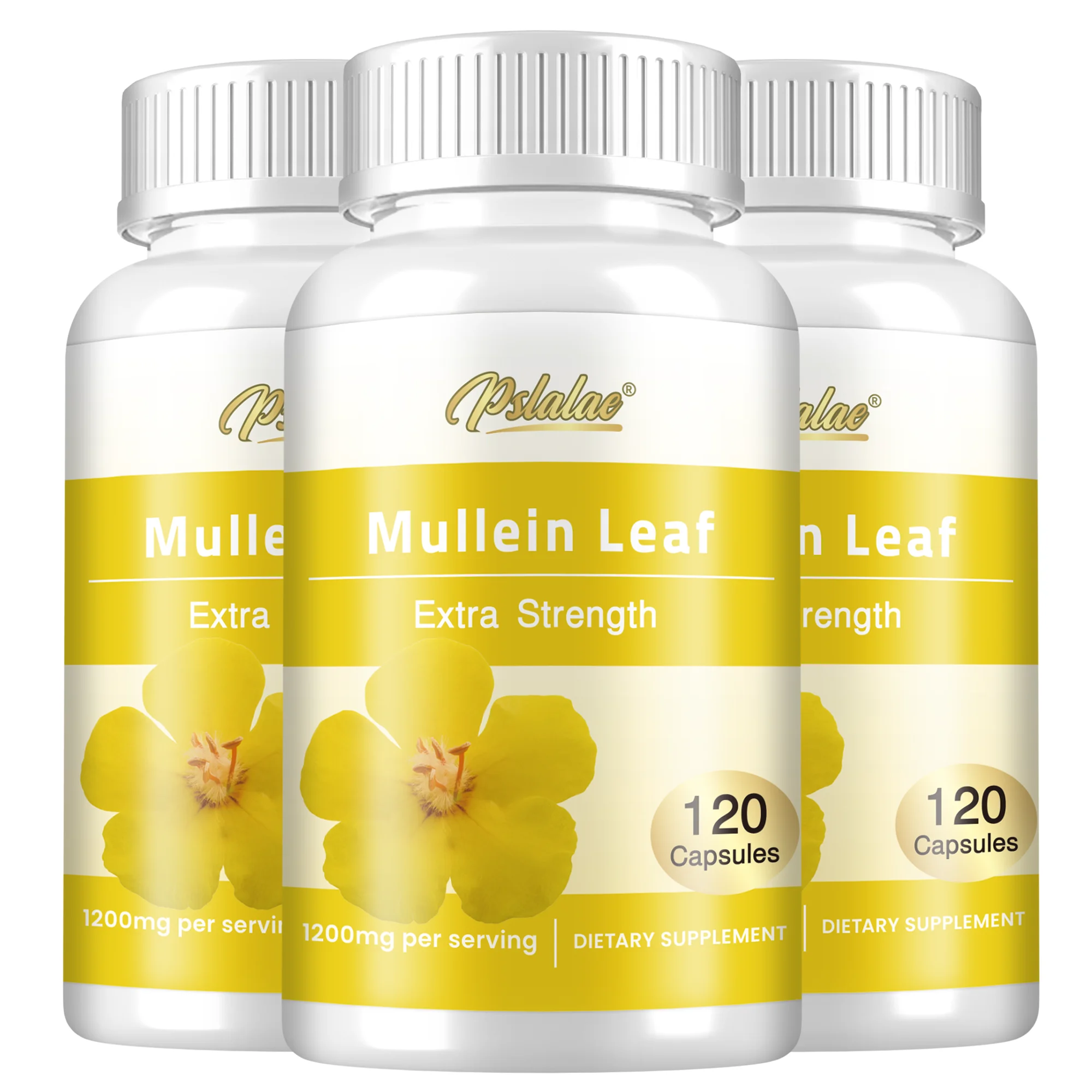Mullein Leaf - Lung Cleansing and Liver Detoxification, Smooth Breathing, Cough Relief Supplement - 120 Capsules