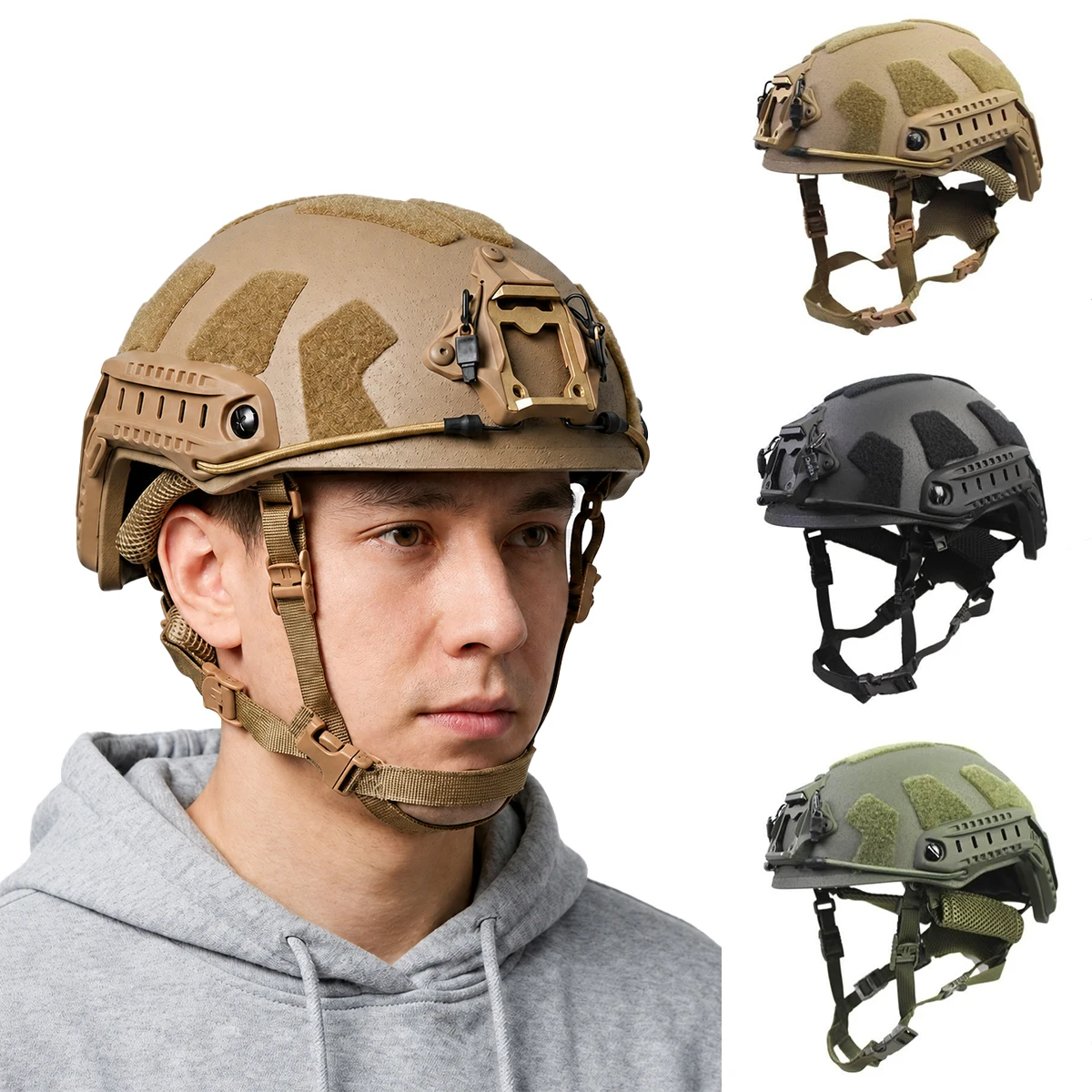 casco-fast-style-de-fibra-de-vidrio-para-airsoft-paintball-entrenamiento-y-deportes-al-aire-libre-con-rieles-laterales-y-panel-de-gancho-y-bucle