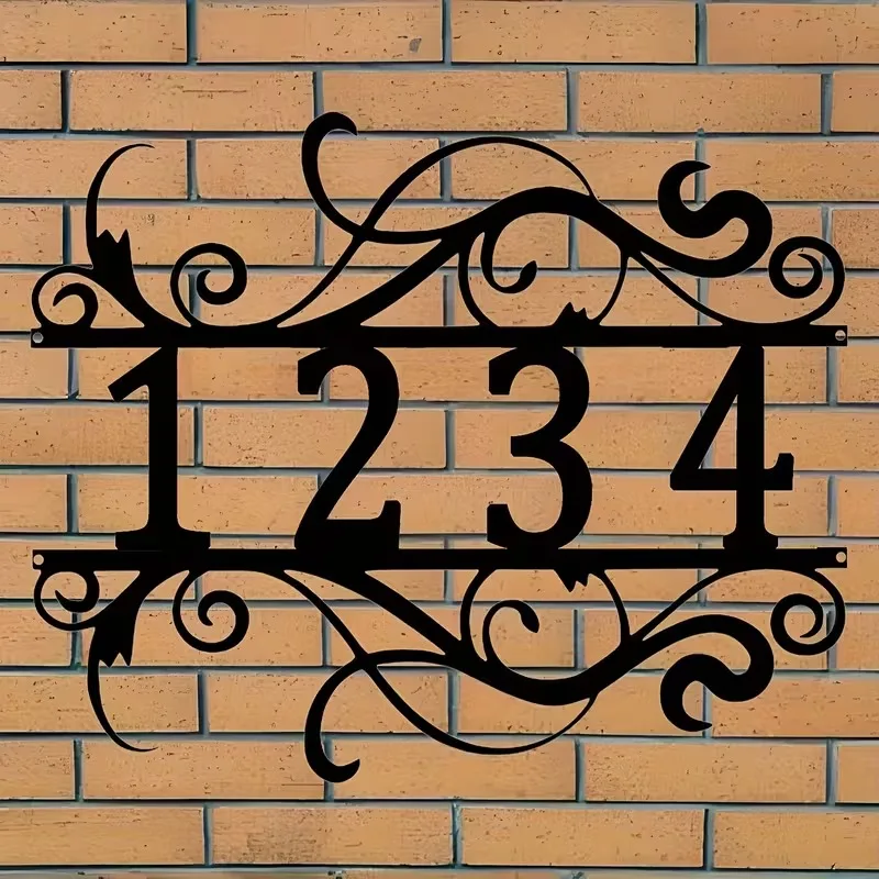 Custom Metal House Numbers - Heavy-Duty Outdoor House Numbers, Suitable for Door/Mailbox, the Best Unique Valentine's Day Gifts