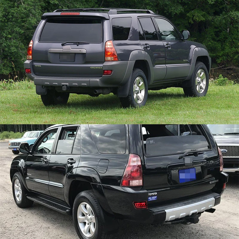 Toyota Land Cruiser Prado 120 4Runner Rear Bumper Reflector LED Car Tail Lamp Brake Turn Signal Light 2002-2009