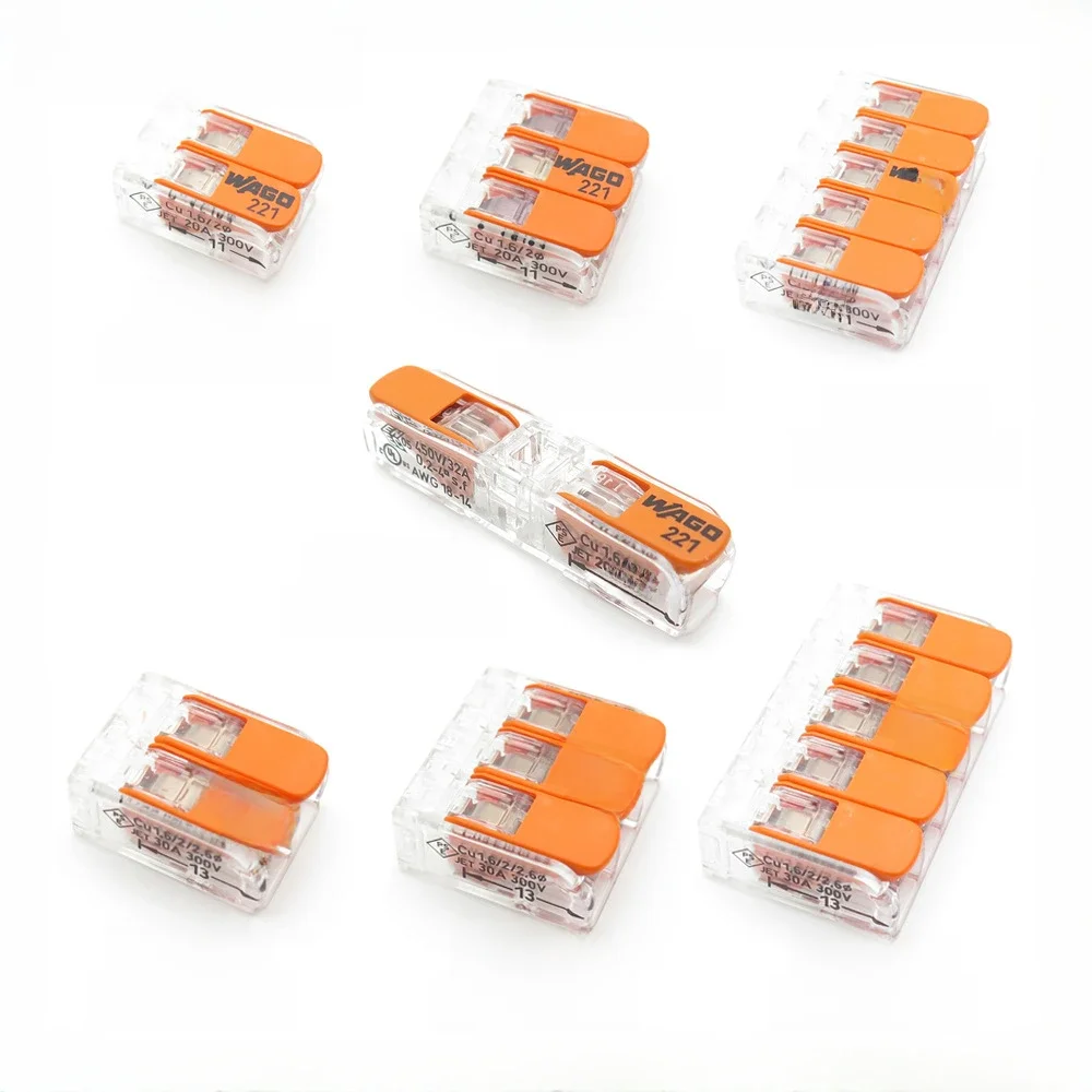 10 Stück 613-615-600-611 613-615 221 412 Original Universal-Kompakt-LED-Spleiß verdrahtung stecker