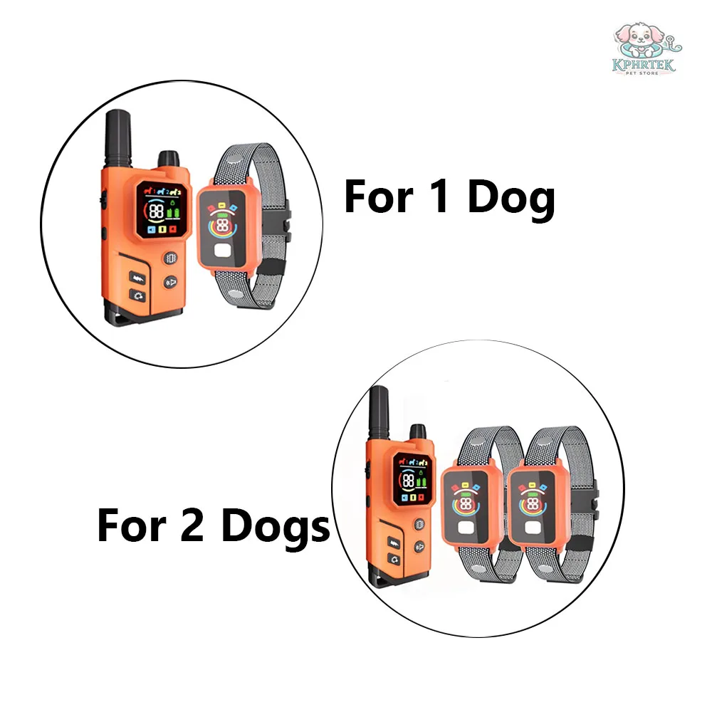 

Ошейник для дрессировки собак X800 с дистанционным управлением, перезаряжаемый водонепроницаемый ошейник, контроль дальнего действия для 1/2 собак