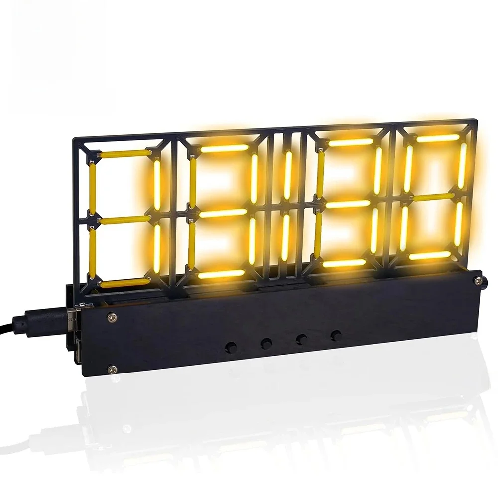 DIY Soldeeroefening Project Kit 4-Bit digitale wekkerkit met verlichtingsaanpassing DIY elektronische kit voor volwassen tieners - afbeelding 2