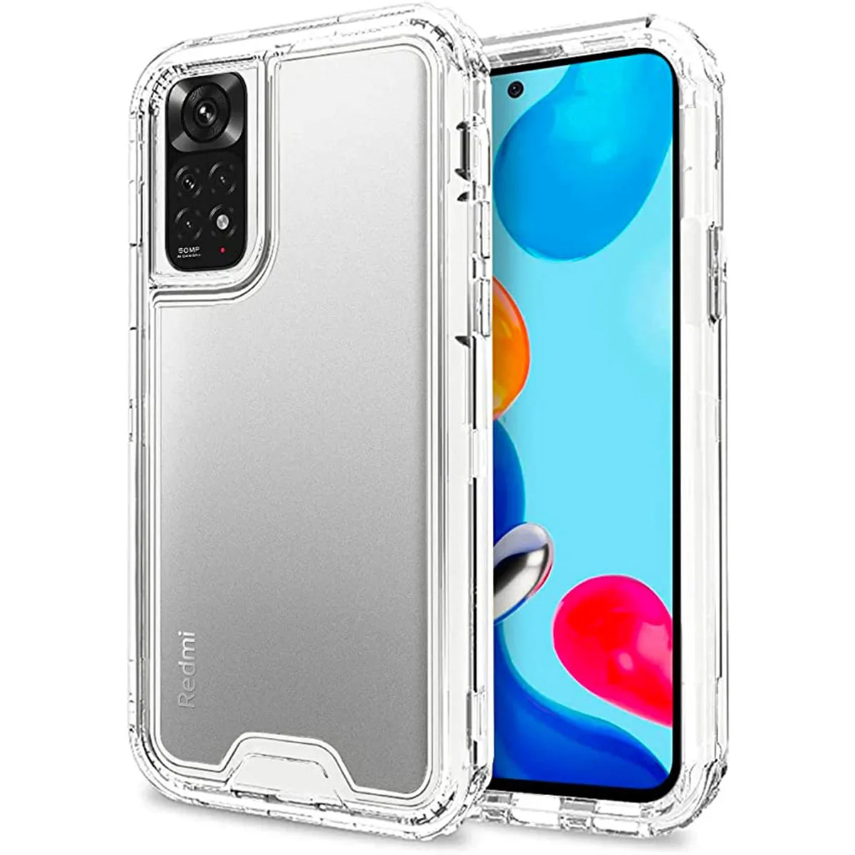 Funda Uso Rudo Para Xiaomi, Transparente, con Protección 360 Grados, Resistente Contra Golpes Y Arañazos.