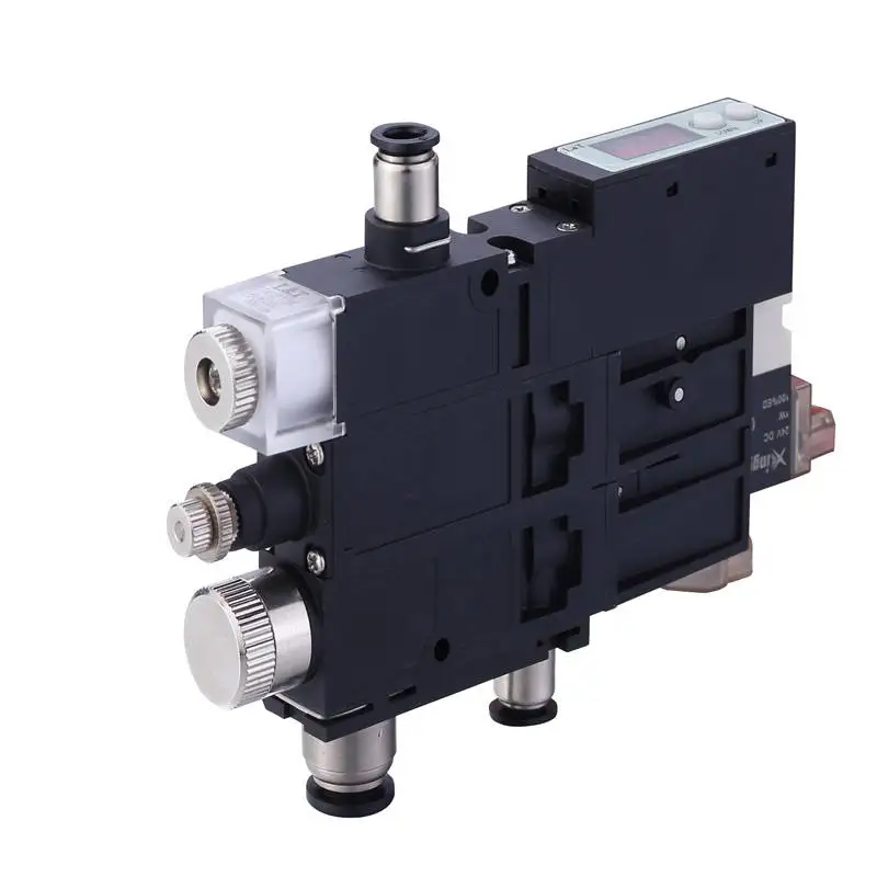 High Quality High Flow Negative Pressure Vacuum Ejector Aluminum Alloy Pneumatic Vacuum Generator