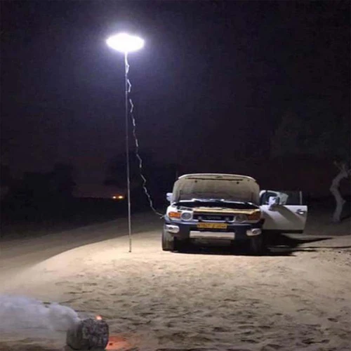 Lanterne télescopique à LED avec télécommande IR, 12V, pour la pêche en plein air, le Camping, blanche