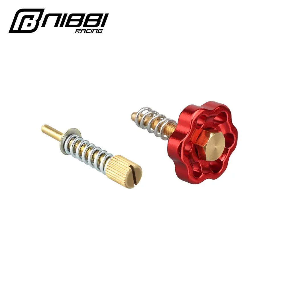 NIBBI Motorrad-Vergaser Leerlaufdrehzahl-Einstellschrauben-Set für PWK-Vergaser PE17mm/19mm/22mm/24mm/26mm/28mm Flanschvergaser – Detail 1