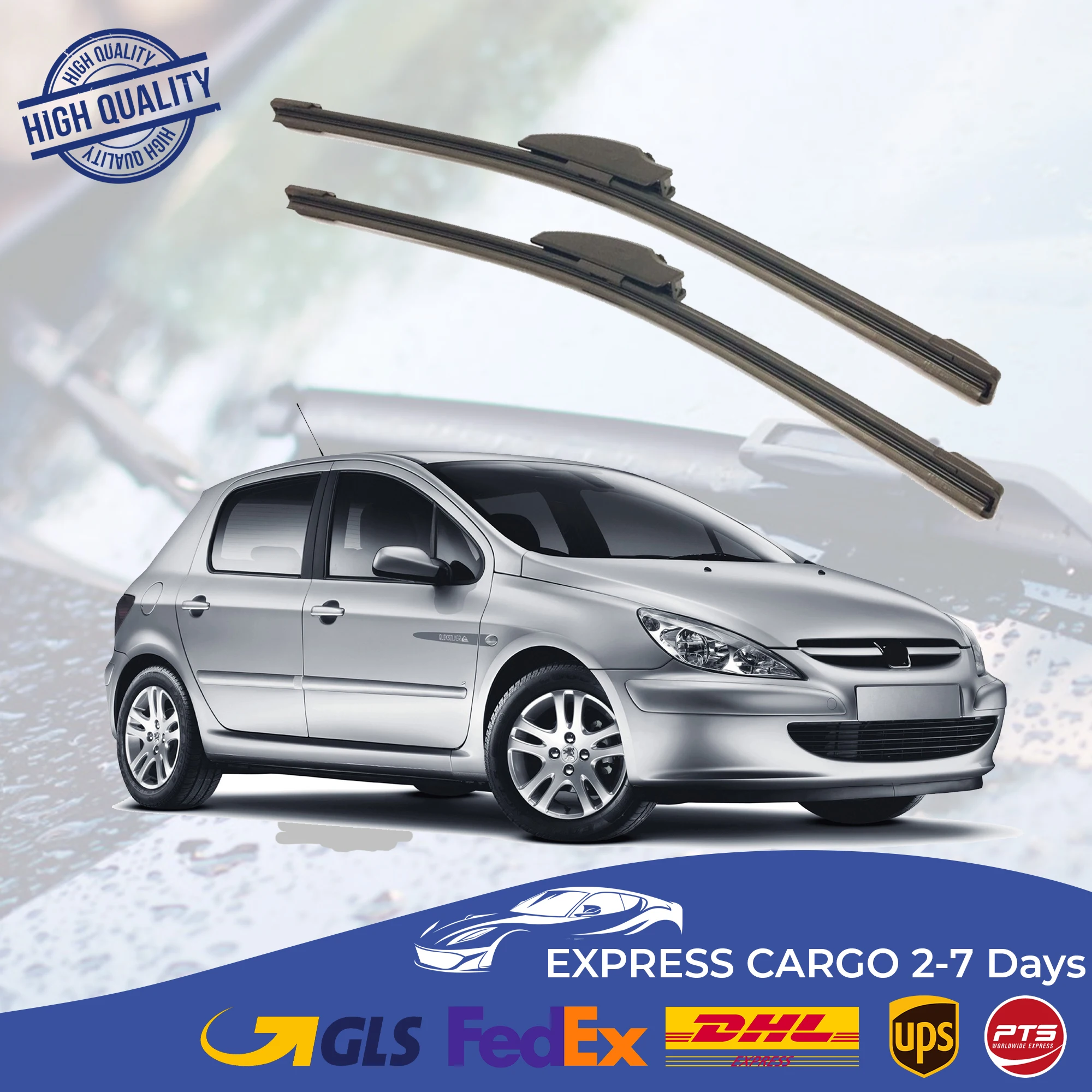 

Car Wiper Blade For Peugeot 307 2001 2002 2003 2004 Auto Windscreen Windshield Wipers Blades Window Wash Front