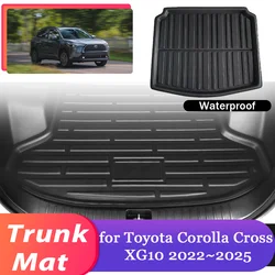 Car Trunk Mat for Toyota Corolla Cross XG10 Hybrid 2022~2025 Luggage Waterproof Rug Cargo Boot Pad Liner Carpet Cover Accessorie
