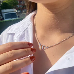 Edelstahl Halskette Lesben Jeroy Halskette Lesben Pride Geschenk Flagge Lesben Paar Halskette LGBT Lesben Freundin 10 Hauptverkäufe Casal Lesbico - №5