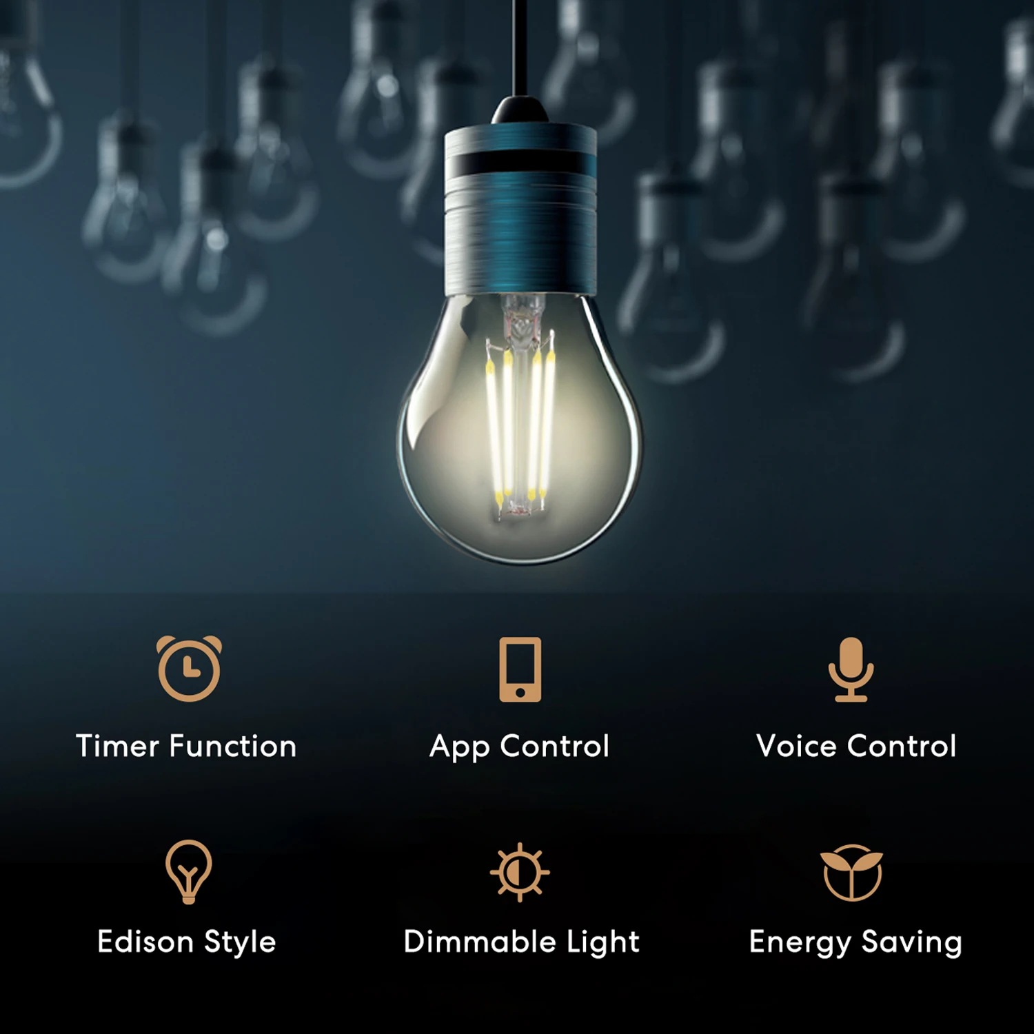 Meross HomeKit الذكية واي فاي LED لمبة مع ضوء عكس الضوء E27 خمر توفير الطاقة لمبة دعم اليكسا جوجل المنزل smartthing