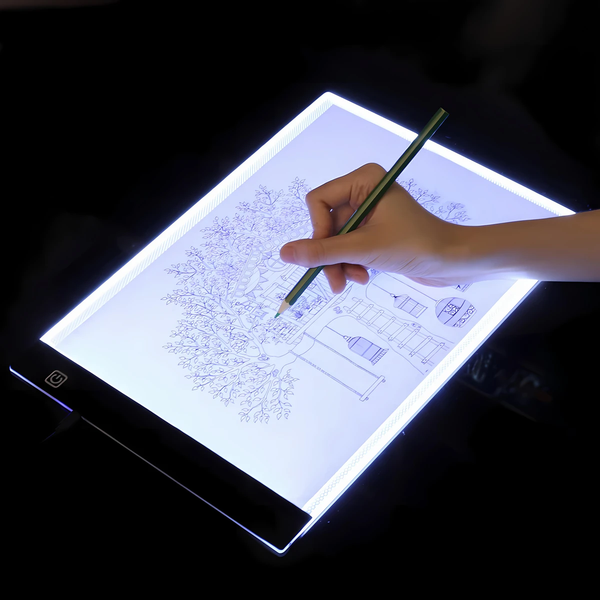 Dimmable LED Drawing Copy Pad, Bloco de Escrita, Pintura e Rastreamento, Arte Eletrônica USB, Holiday Gift, A4, A5