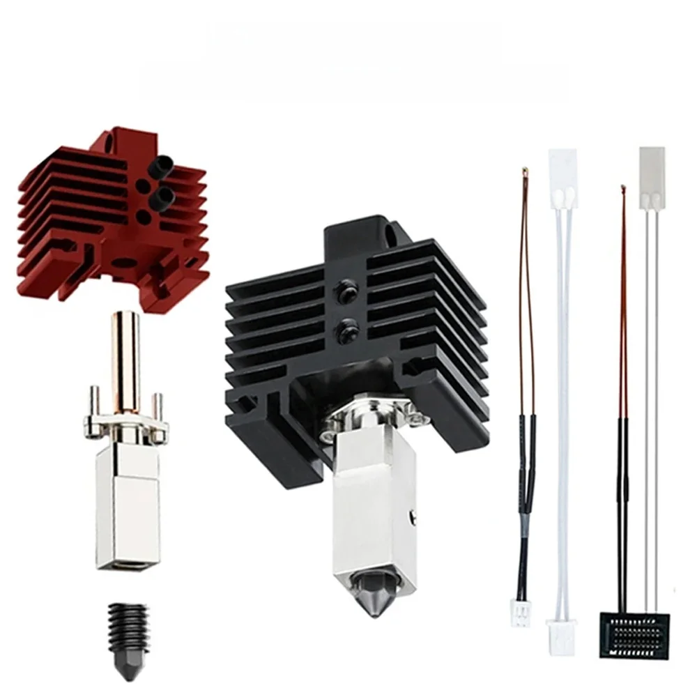 Upgrades V2 Hotend Kit voor Bambu Lab P1P X1 P1S X1C Hot End Thermistor Bimetaal Throat Bambulab Gehard Staal Nozzle Printkop - afbeelding 2