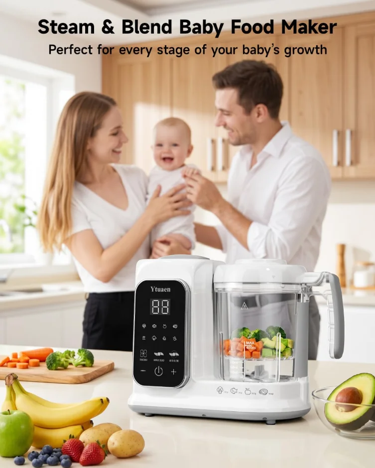 Eco Safe BPA Free Baby Food Pr - Baby Food Blender And Steamer recension och pris