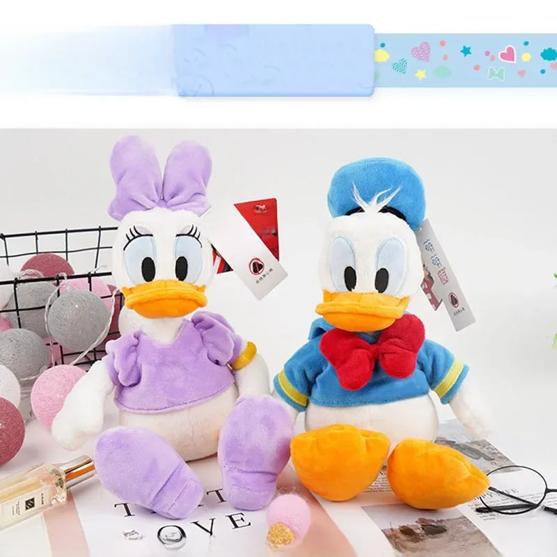 Disney-bonecas de pelúcia para crianças, pato Donald, margarida, desenhos animados, mickey, minnie
