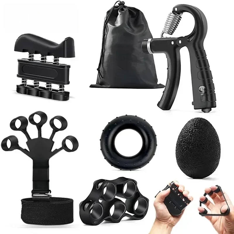 Entraîneur de force de préhension réglable de 5 à 60Kg, avec exercice des doigts, renforcement de la poignée pour la musculation musculaire et la récupération des blessures