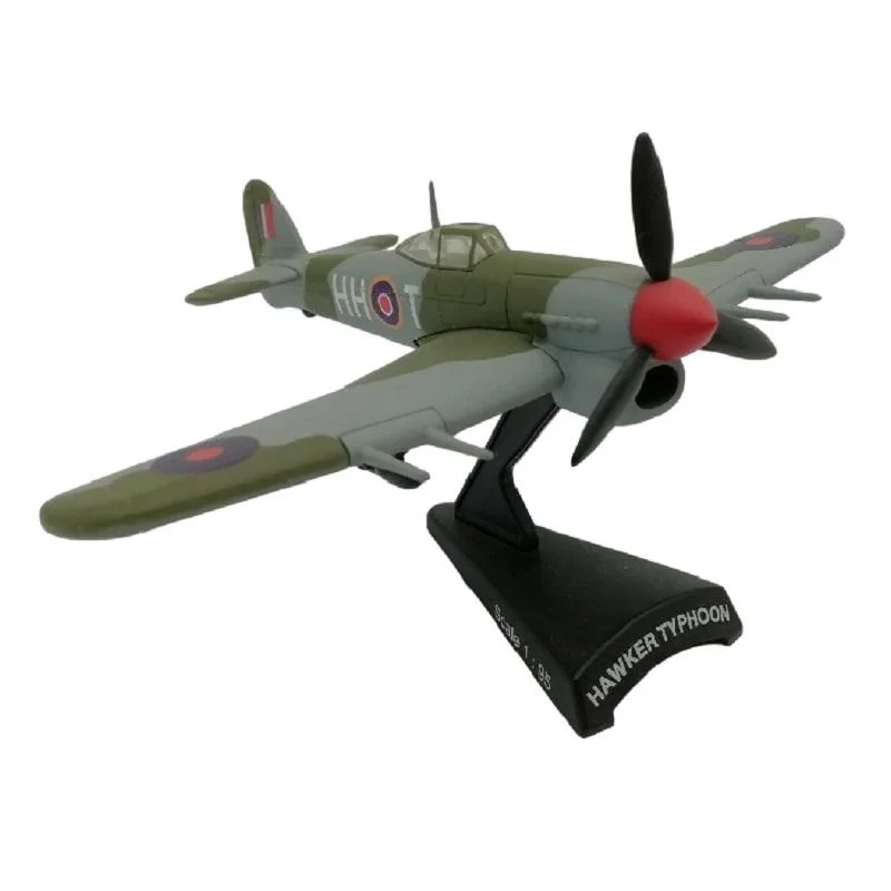 Del Prado, Hawker Typhoon, Scale 1:95, Royal Air Forces UK, Fighter Plane, Fighter Planes in Action Collection, Diecast Miniature, Made by IXO, Original Blister Packaging, with Base