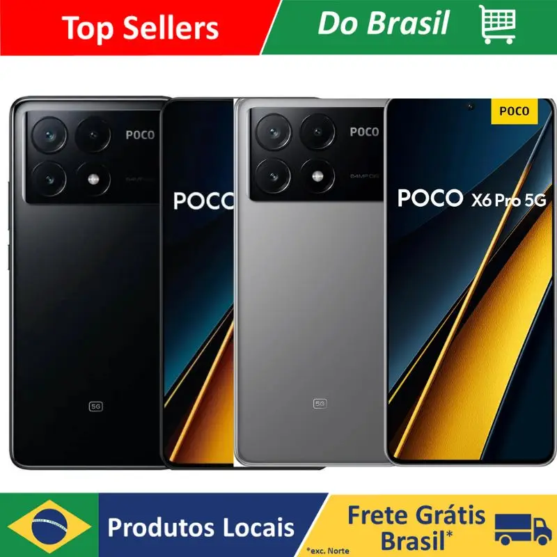 Celular Smartphone Xiaomi POCO X6 Pro 5G 8GB de ram  256GB Versão Global