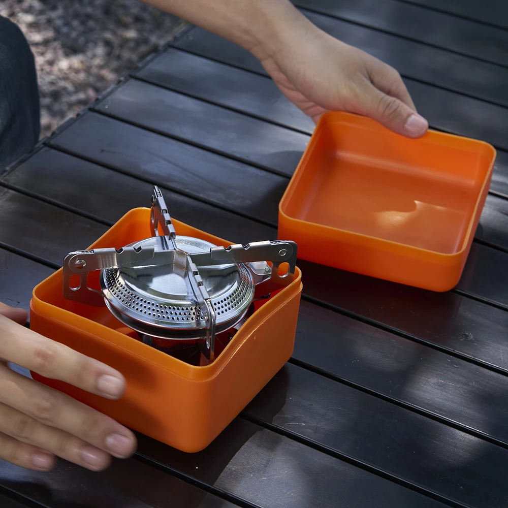 Pandatour winddichter Camping-Gasherd, faltbarer Rucksack, elektronischer Herdkopf, Kochen im Freien, Picknick – Detail 13