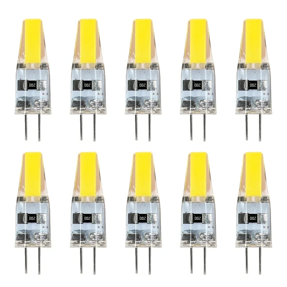 10PCS NEW Dimmable Mini G4 LED COB Lamp 6W Bulb AC DC 12V 220V Candle Lights Replace 30W 40W Halogen for Chandelier Spotlight