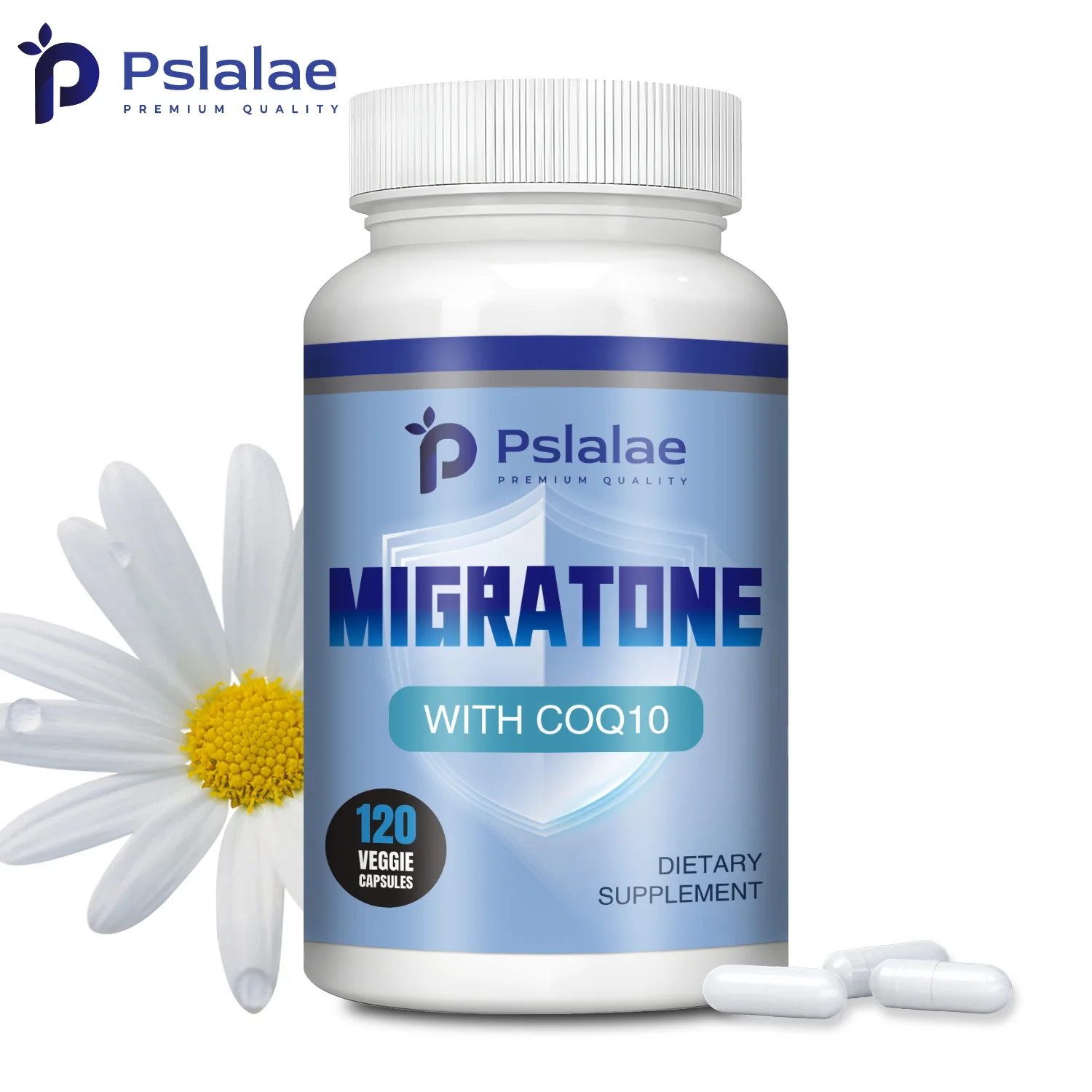 Migratone - Natural Headache Relief Vitamins, Reduce Headaches, Sleep Aid - 120 Capsules