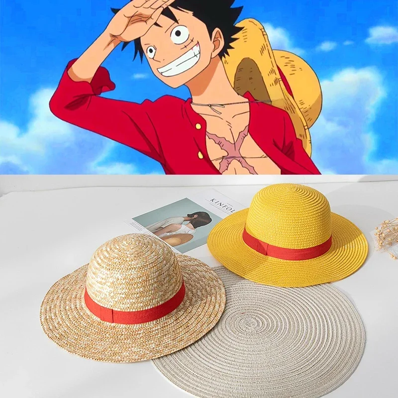 Anime ein Stück Affe d Ruffy Strohhüte Cosplay Kappe für Männer Frauen Kinder Schäfte Piraten Kappen